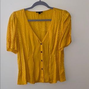 TopShop Yellow Blouse